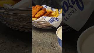 Clam chowder Fish and Chips at Ivars in USA fishandchips yummy youtubeshorts shorts [upl. by Llewon60]