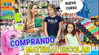 COMPRANDO MATERIAL ESCOLAR PARA LA VUELTA AL COLEGIO DE MARTINA Y DANIELA [upl. by Noemad]