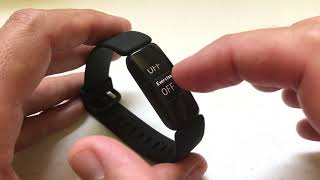 Fitbit Inspire 2  Turning DND Do Not Disturb On or Off [upl. by Merriott]