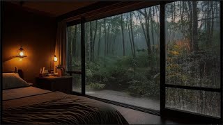 Rain Sounds For Sleeping 100 Instantly Fall Asleep With Rain And Thunder Sound At Night f024 [upl. by Atidnan]