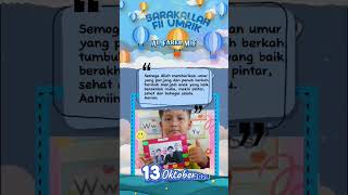 ultahsederhana alfarelke 6 tahun [upl. by Ramar]