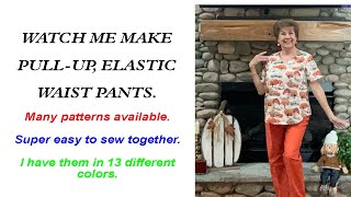 Sewing PullUp Pants  Make a Pair in Every Color [upl. by Avihs]