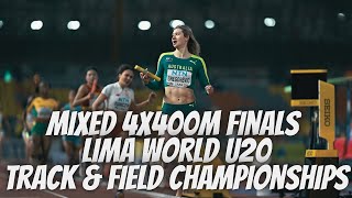 Mixed 4X400M Finals At The Lima World U20 Track and Field Championships [upl. by Anaeed]