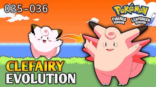 How To Evolve Clefairy Into Clefable In Pokemon Fire Red amp Leaf Green  Kanto Pokedex [upl. by Yanaton]