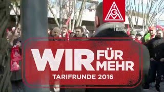 Auftakt der Tarifverhandlungen 2016 in BaWü [upl. by Justina180]