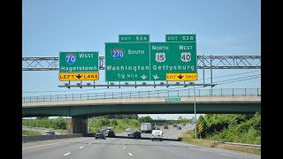 Driving from LuthervilleTimonium to Frederick Maryland Use I695 amp I70 [upl. by Novat]