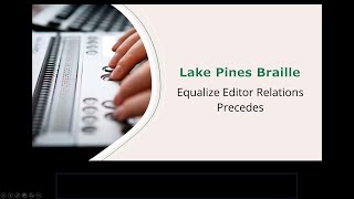 Equalize Editor  Relations  Precedes [upl. by Sadowski]