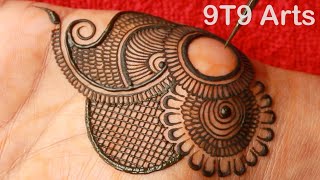 Very beautiful stylish front hand mehndi design  easy mehndi design  mehndi ka design  mehndi [upl. by Hobbs]