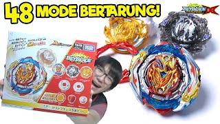 BEYBLADE INI PUNYA 48 MODE Unboxing Zest Achilles Customize Set Beyblade Burst Indonesia [upl. by O'Grady]