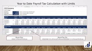 Excel Model for Budgeting Payroll Tax Expense with FICA Limits [upl. by Adeys]