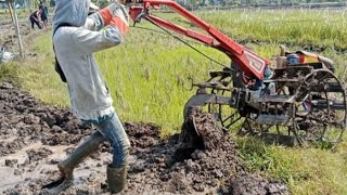 JOKI TRAKTOR PUSING PINDAH KE LAHAN SAWAH KERING [upl. by Akieluz214]