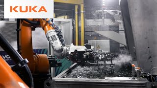 Extreme Temperatures Extreme Robots Druckguss Westfalen Relies on KUKA Foundry Technology [upl. by Florio]