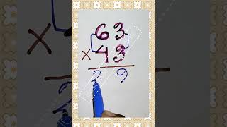 63×43 math magic tricks  math short tricks Interesting math tricks shorts trending [upl. by Prendergast]