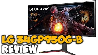 LG 34GP950GB 34quot QHD Curved Nano IPS 1ms Gaming Monitor ✅ Review [upl. by Akirdnuhs]