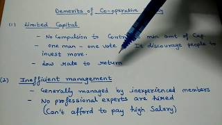 Demerits of cooperative society class 11 business studies [upl. by Ifok100]