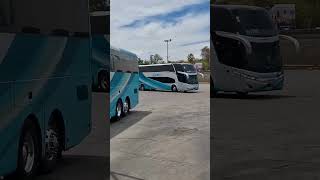 Autobuses Turistar Lujo Volvo 9800 VS Ayats Eclipse Chasis MAN Double Decker [upl. by Calder]