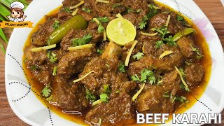 Beef Karahi Recipe  Easy Karahi Gosht Recipe  Bakra Eid Special Karahi Recipe by Delight Cooking [upl. by Annasoh]