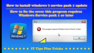 How to Download Service Pack 1 for Windows 7 64 Bit amp 32 Bit Easily  SP1 for Windows 7 Download [upl. by Maillij]