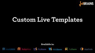 Custom Live Templates in IntelliJ [upl. by Bess769]