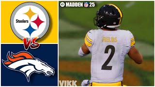 Steelers Fields vs Broncos Week 2 Simulation Madden 25 PS5 [upl. by Jere]