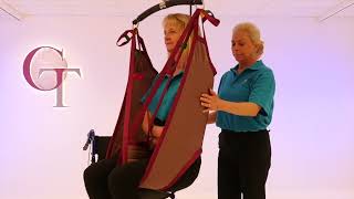 Low Back Sling Application from Wheelchair [upl. by Aisylla673]