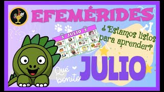 EFEMÉRIDES JULIO EDUCACIÓN PRIMARIA [upl. by Sidra97]