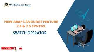 New ABAP Syntax SWITCH Operator [upl. by Leland996]