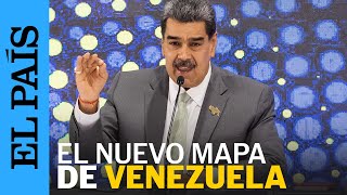 VENEZUELA  Nicolás Maduro presenta el nuevo mapa de Venezuela con el Esequibo  EL PAÍS [upl. by Ermine]