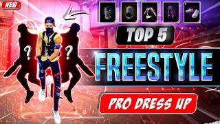 NEW TOP 5 FREESTYLE DRESS COMBINATION FOR MOVEMENT  DRESS UP LIKE MENA AND BRAZIL SERVER PLAYERS [upl. by Nibroc]