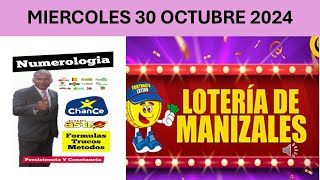 quot¡Resultados Lotería de Manizales 🎉 Números Ganadores Hoy Miércoles 30 de Octubre 2024quot [upl. by Rexer]