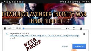 How to download avenger infinity war movie hindi  hindi dubbed avenger infinity war movie [upl. by Notyrb365]