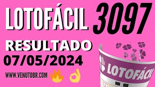 🍀 Resultado Lotofácil 3097 [upl. by Deena]