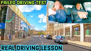 Learners First Lesson After Failing Her Driving Test [upl. by Ary]