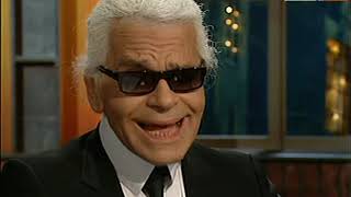 LAGERFELD bei BECKMANN Interview 2004 73 Min [upl. by Akli894]