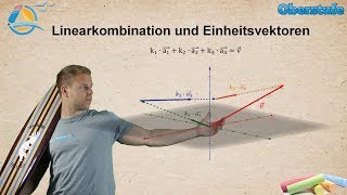 Linearkombination und Einheitsvektoren  Vektorrechnung Gymnasium StrandMathe  Wissen [upl. by Ide573]