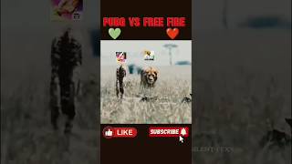 PUBGVSFREE FIRE👍🔥🔥 varisshort [upl. by Weinert582]