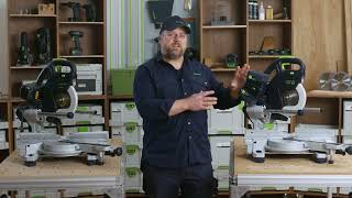 Comparing Festool KAPEX KSC 60 and KS 60 Sliding Compound Mitre Saws [upl. by Boarer714]