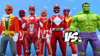 All Red Ranger vs Hulk  Epic Battle [upl. by Cramer523]