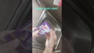 Harpic Drain Xpert Demoreview drainage sinkcleaning cleaninghacks ytshorts viralshorts [upl. by Cody]