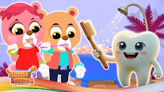 Brush Brush Your Teeth  Learn Morning Routines  Educational Nursery Rhymes [upl. by Nerrawed]