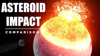 ASTEROID IMPACT Comparison 🌑💥 [upl. by Haron991]