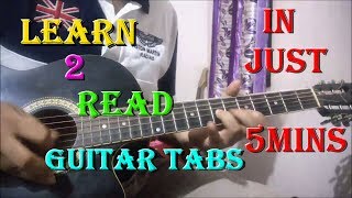 How To Read Guitar Tabs  Beginners Lesson In Hindi [upl. by Na700]