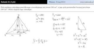 Zadanie 33  Matura 8 maja 2013 [upl. by Atenek]
