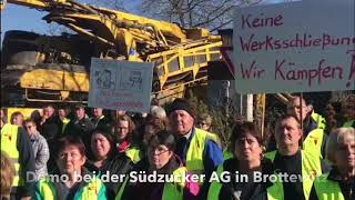 Demo gegen Schließung der Zuckerfabrik in Brottewitz [upl. by Yolane]