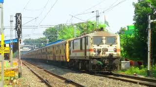 Bagh Express through chuchura with Gzb Wap730251 And first time With Izn Wap739216 [upl. by Namaj]