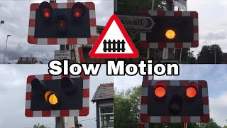 UK Level Crossings In Slow Motion 2016 [upl. by Ethben]