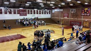 Graham Kapowsin  South Kitsap High School Volleyball  92324  Set 5 of 5 [upl. by Nwahsaj]