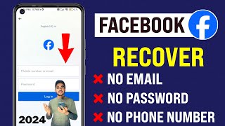 Facebook Account Recovery Without Email And Phone Number 2024  Facebook Account Recovery  Facebook [upl. by Llenrrad430]