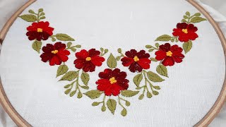 Latest neck design for dress3 hand embroidery beautiful neckline embroidery design [upl. by Robbyn248]