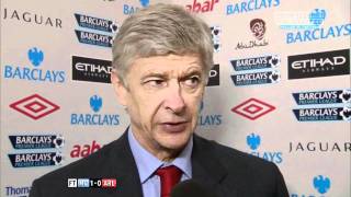 Arsene Wenger Interview after Manchester City 10 Arsenal  18 December 2011 [upl. by Elfrida]